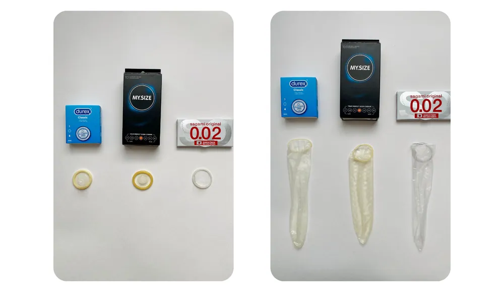 Durex RealFeel, My Size и Sagami Original 0.02 — фото 2