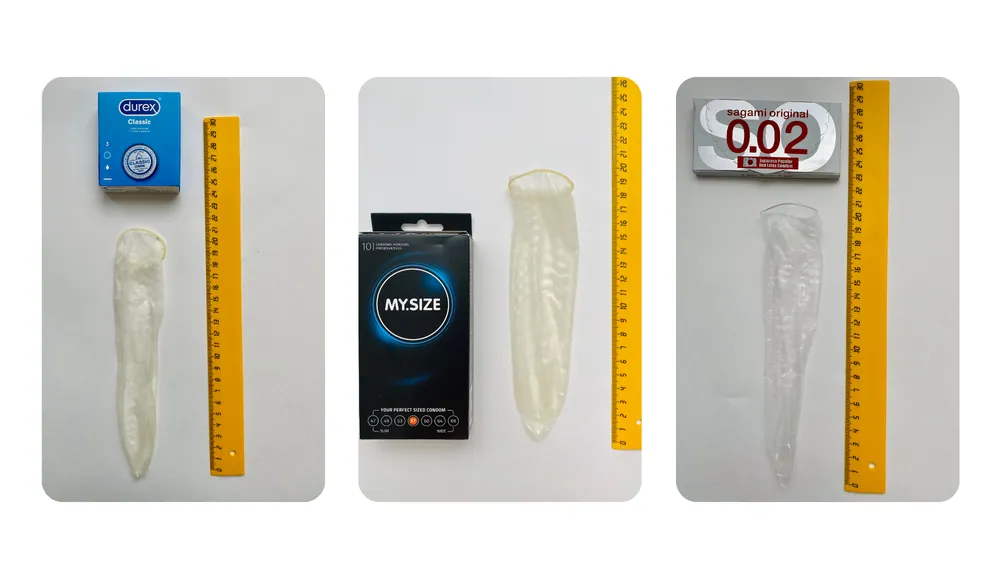 Durex RealFeel, My Size и Sagami Original 0.02 — фото 3