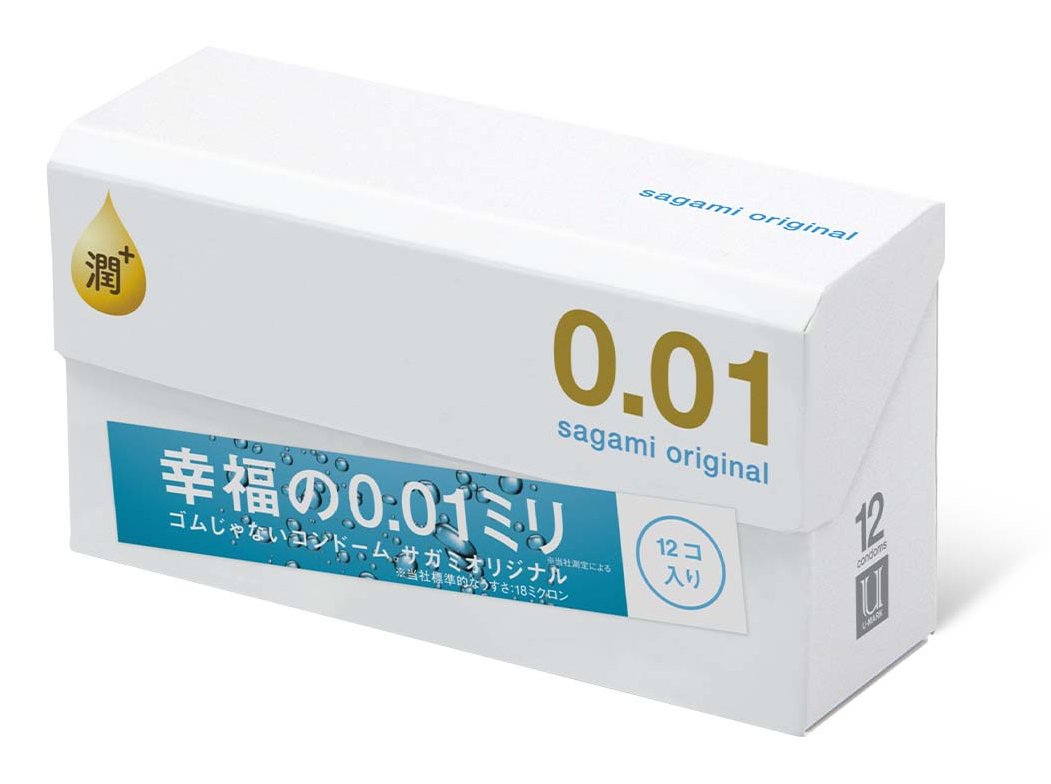 Упаковка Sagami Original 0.01 Extra Lub, 12 шт