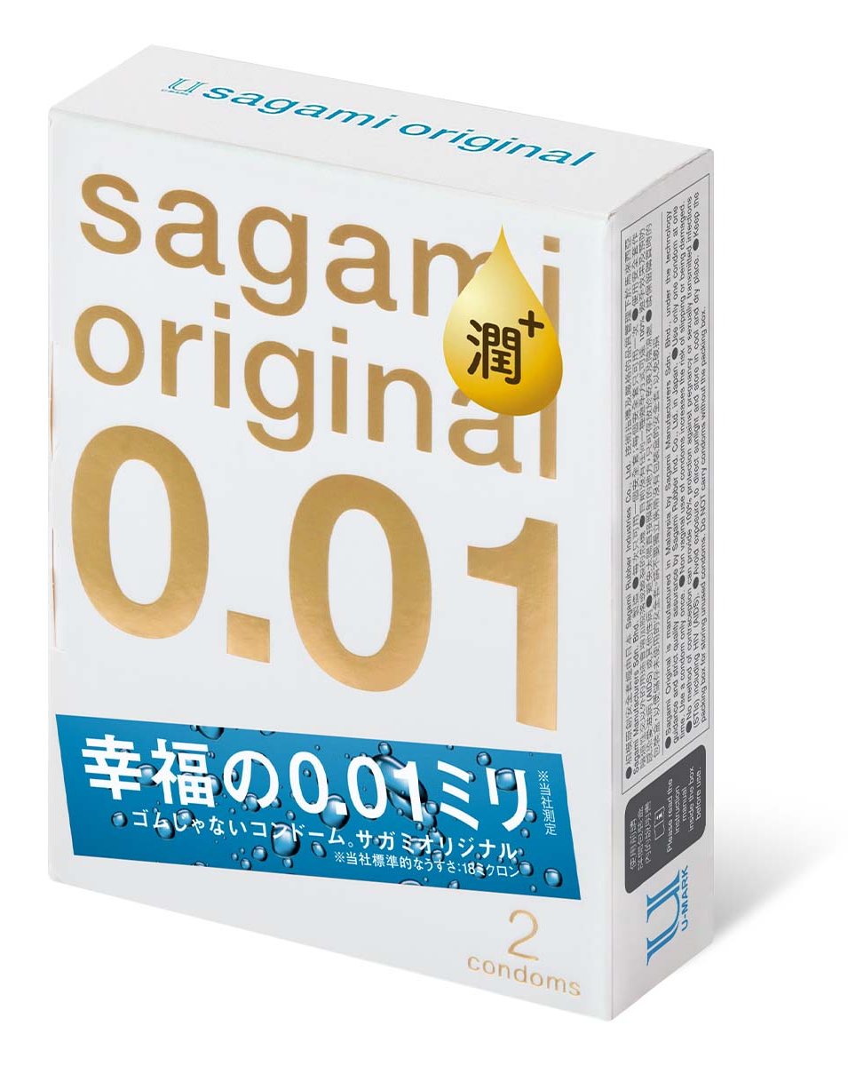 Упаковка Sagami Original 0.01 Extra Lub, 2 шт