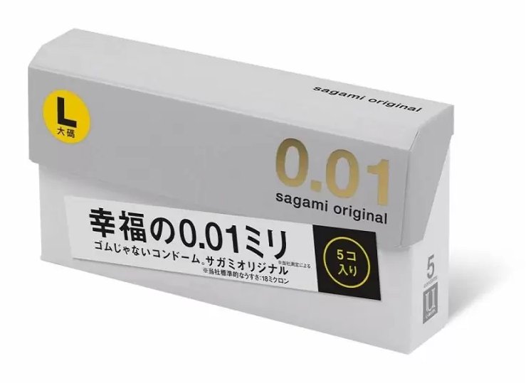 Упаковка Sagami Original 0.01 L, 5 шт, фото 4