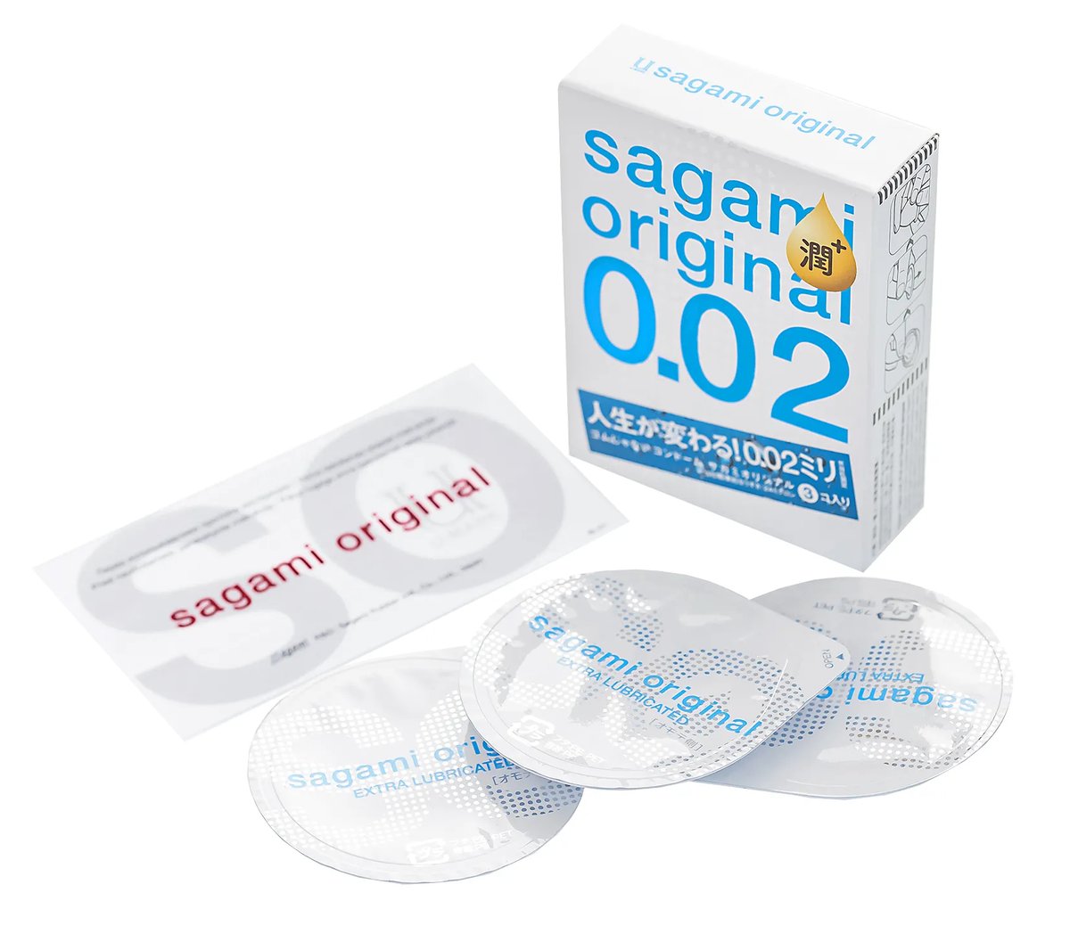 Упаковка Sagami Original 0.02 Extra Lub, 3 шт, фото 2