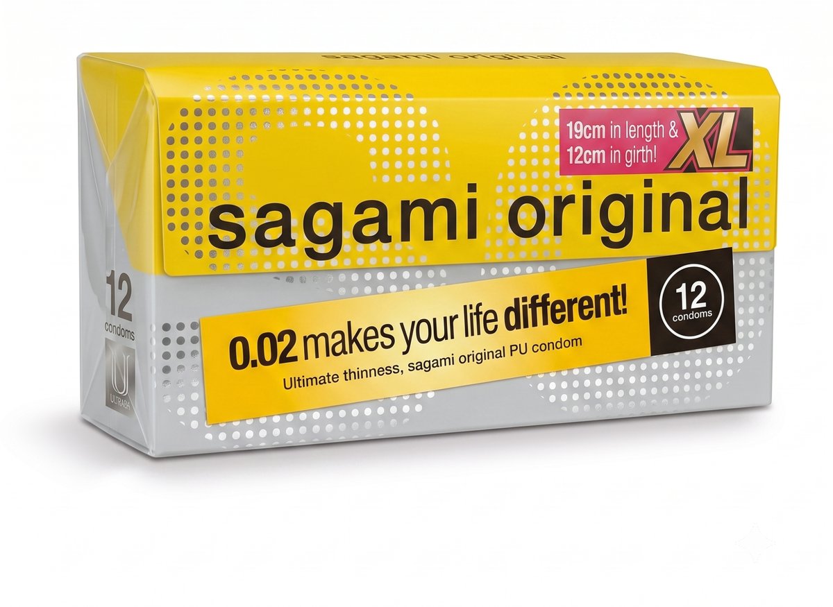 Упаковка Sagami Original 0.02 XL, 12 шт