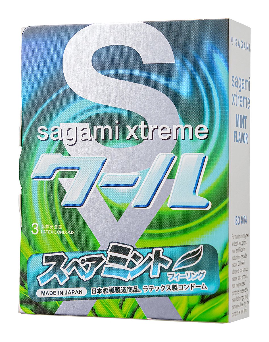 Упаковка Sagami Xtreme Mint, 3 шт